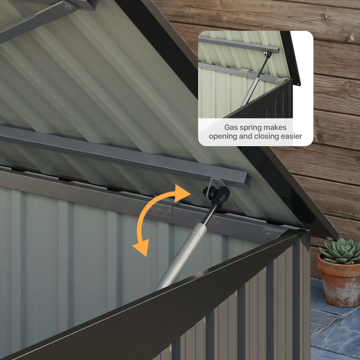 Outdoor Trash Bin Storage Shed