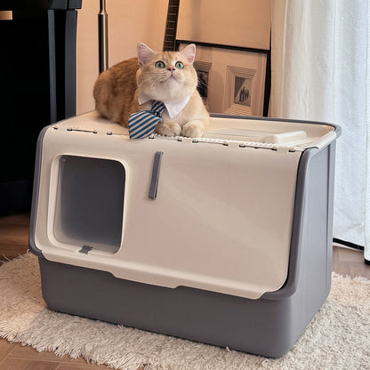 Large Hooded Cat Litter Box