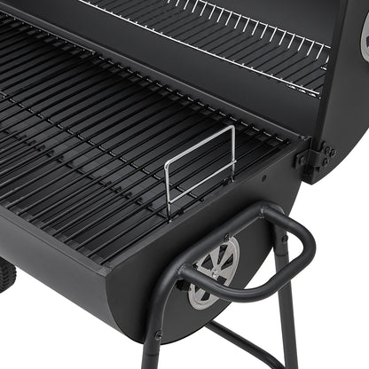 Outdoor Garden Charcoal Smoker BBQ Grill with Wheels