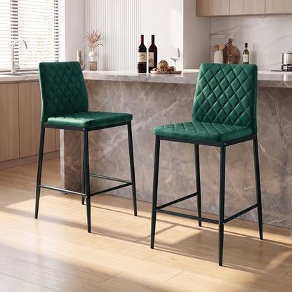 2PCS Upholstered Bar Stools