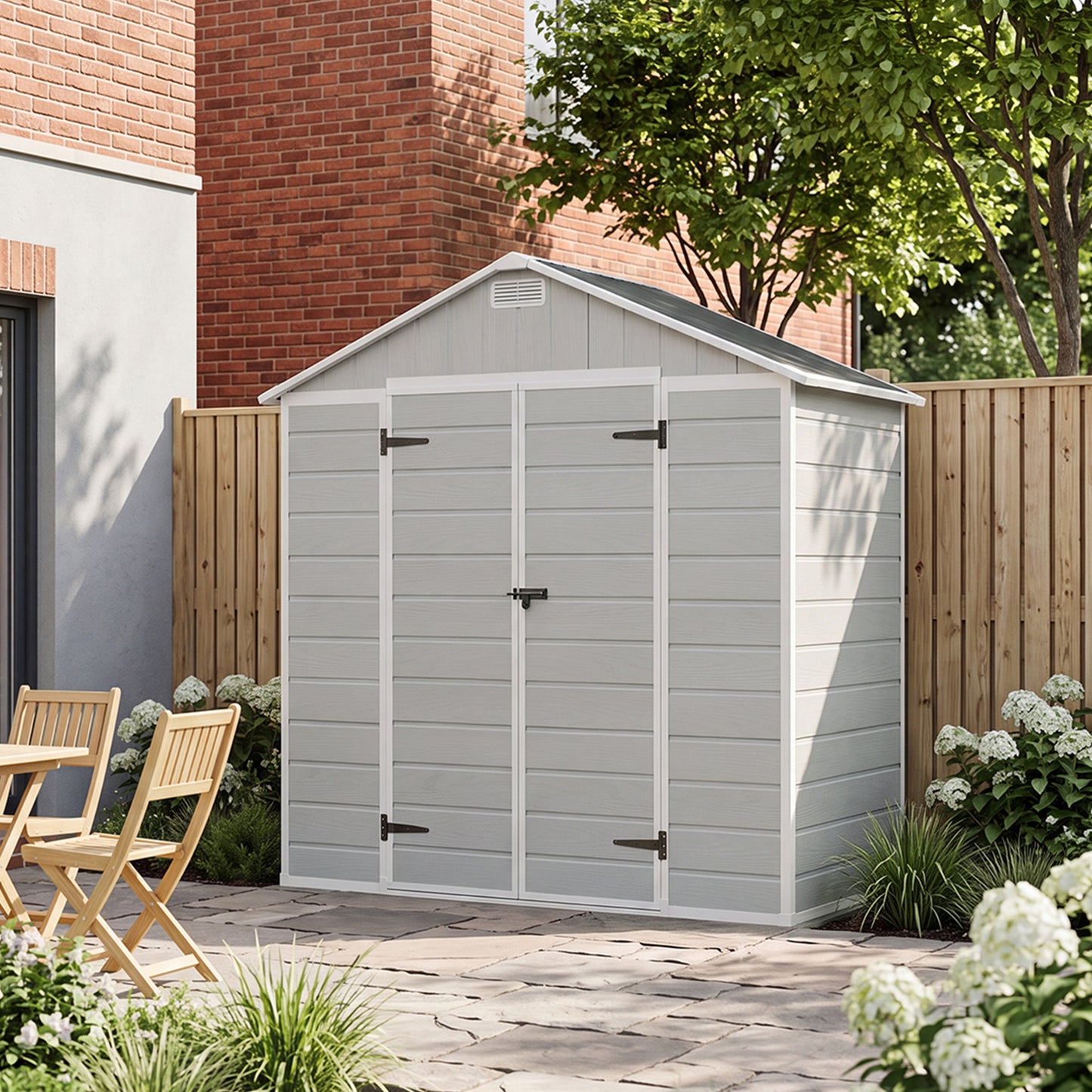 8x4 FT Large Garden Storage Shed