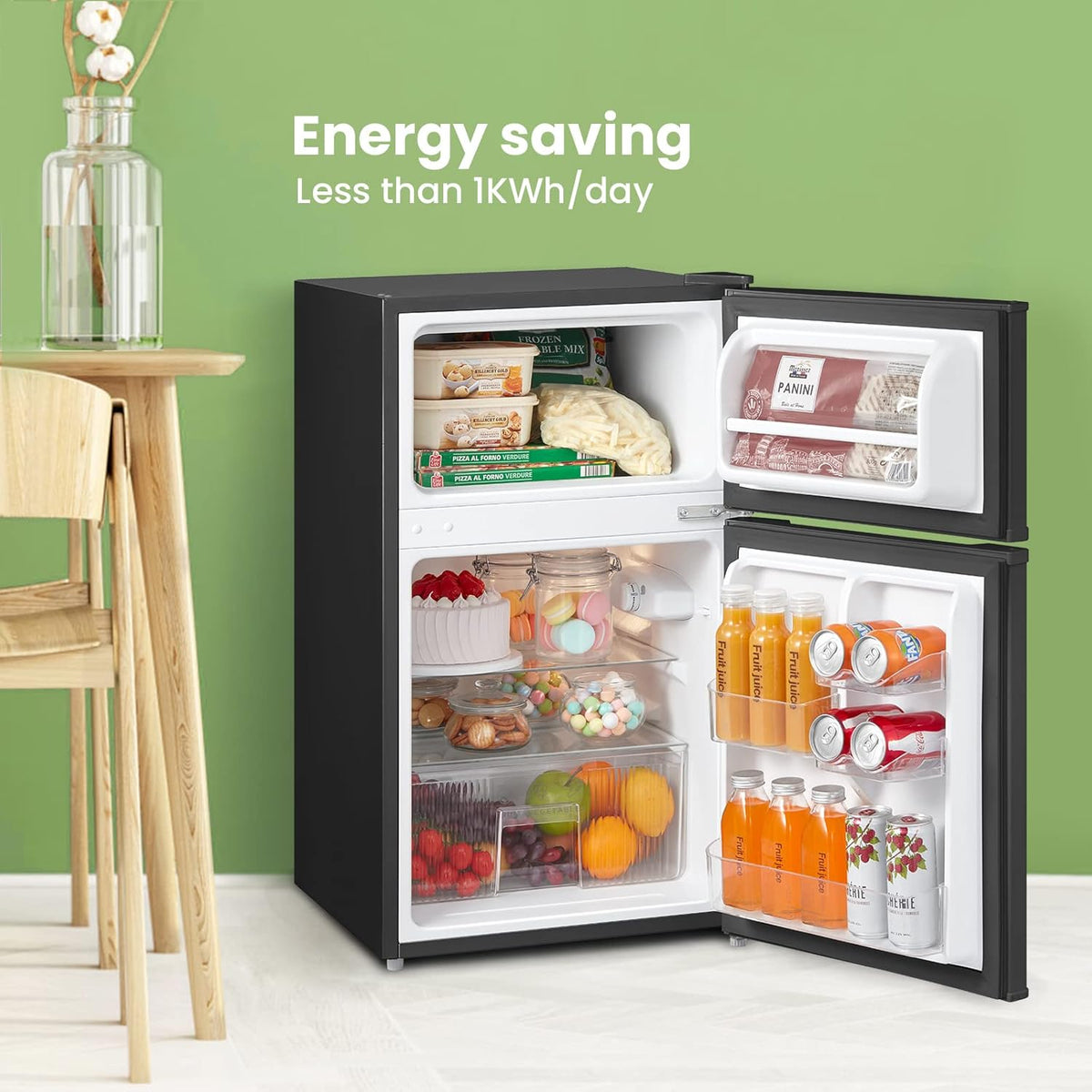 87L Under Counter Fridge Freezer