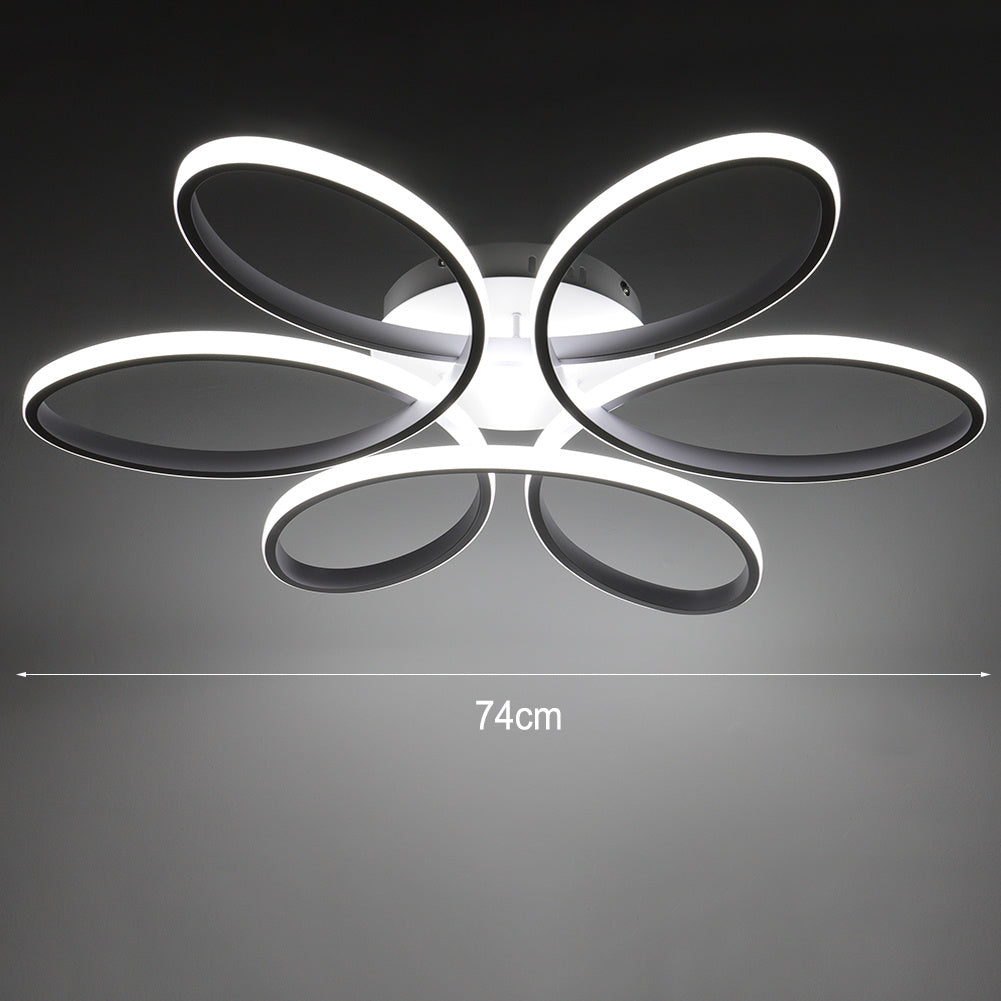 Modern Acrylic Petal LED Semi Ceiling Light