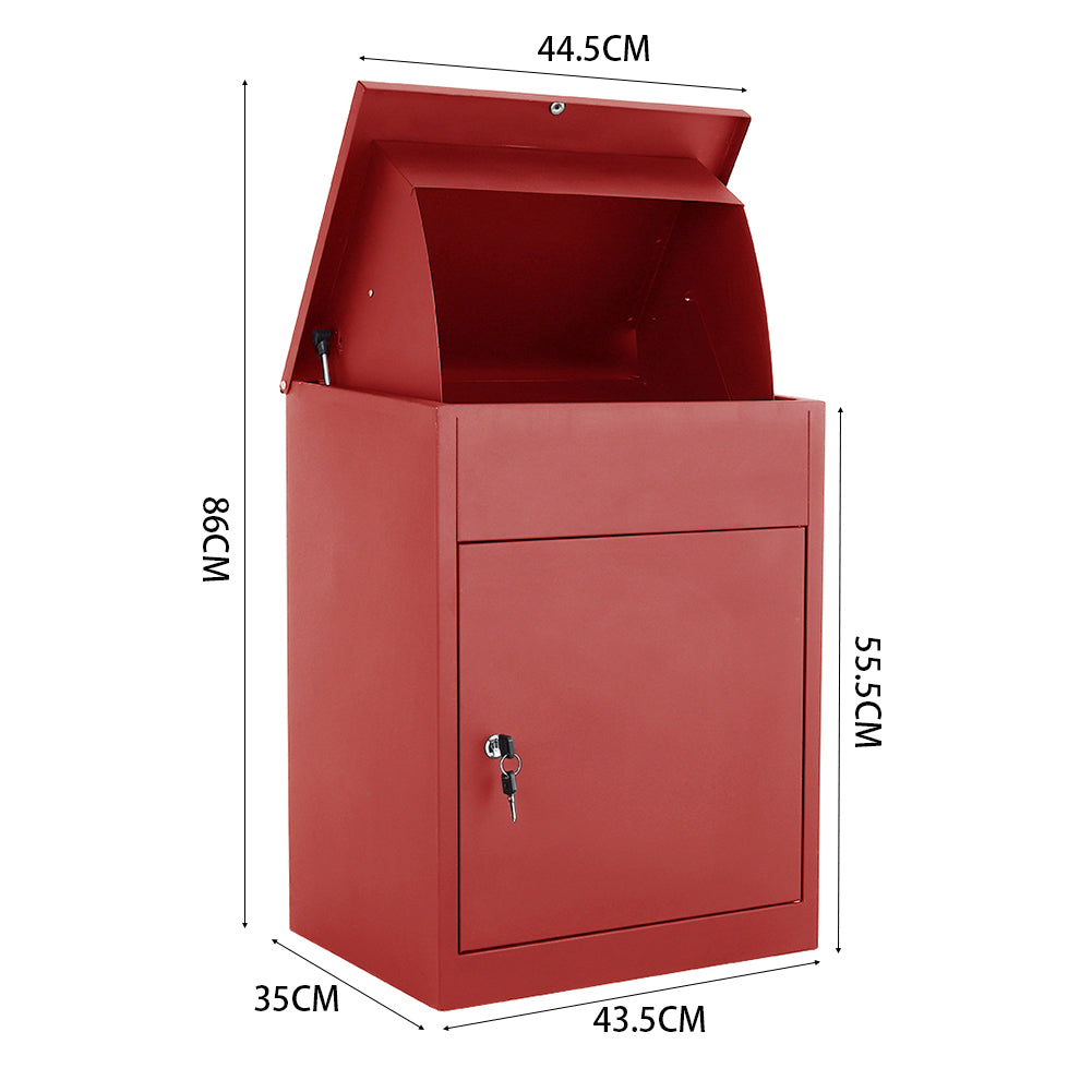 Lockable Galvanised Steel Parcel Drop Box