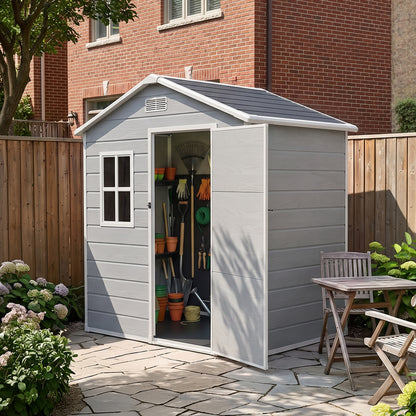 6x4FT Outdoor Plastic Storage Shed