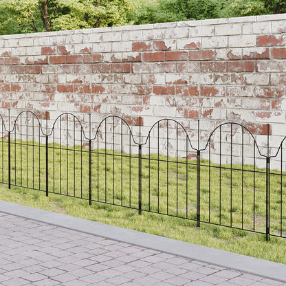 10Pcs Metal Garden Fences