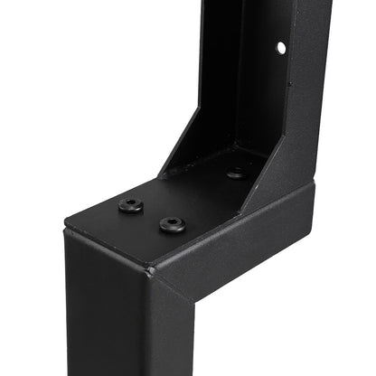 2/4 Pack Black Metal Garden Fence Repair Brackets for Single and Double Sided Use