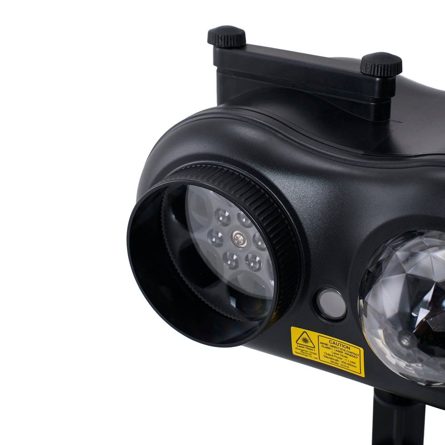 16W 10-LED Projector Light with Laser Star Effect & 10 Interchangeable Festive Slides