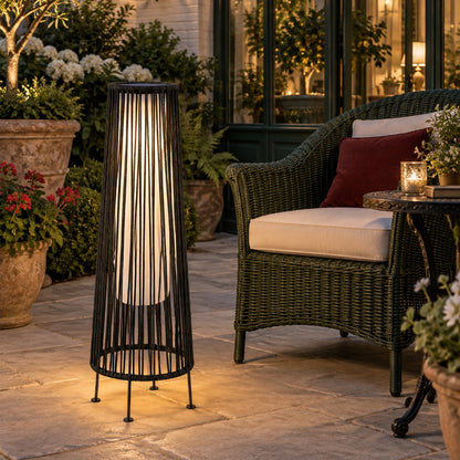 2-Pack Solar Outdoor Floor Lamp