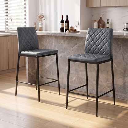 2PCS Upholstered Bar Stools