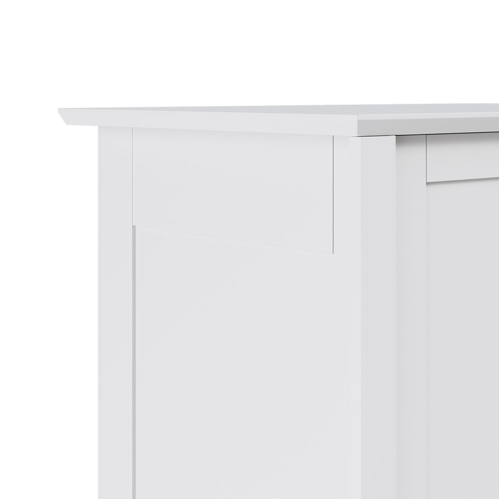 Modern Double-Door Wardrobe with Drawer & Hanging Rail