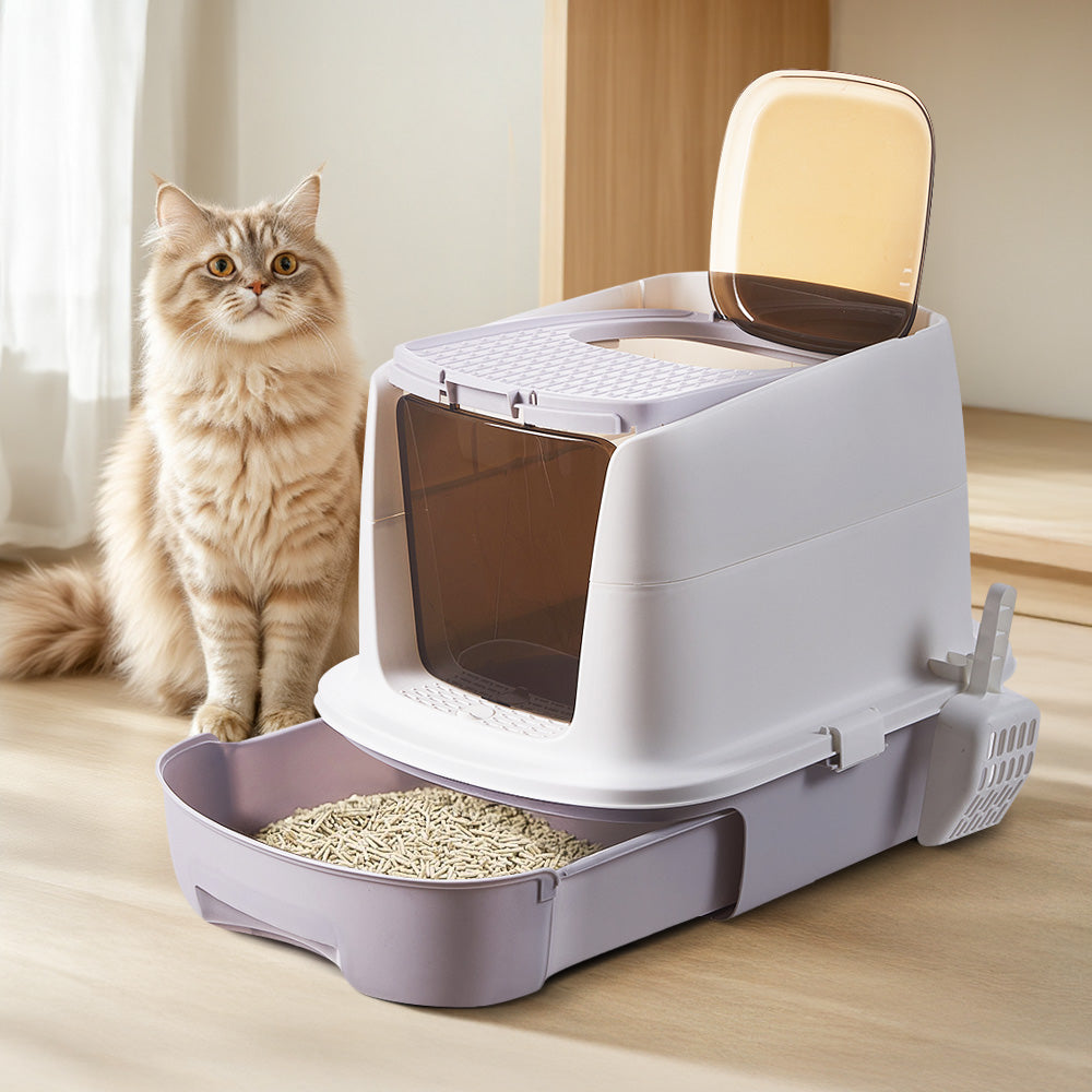 Enclosed Cat Litter Box