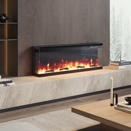 50inch Recessed and Freestanding Electric Fireplace with Remote Control