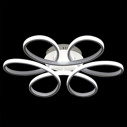 Modern Acrylic Light-adjusted Petal LED Semi Ceiling Light