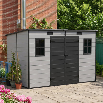 10 x 6FT Outdoor Garden Pent Roof Tool Storage Shed