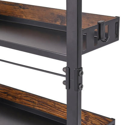 Steel and Wood Over-the-Door Kitchen Pantry Organizer