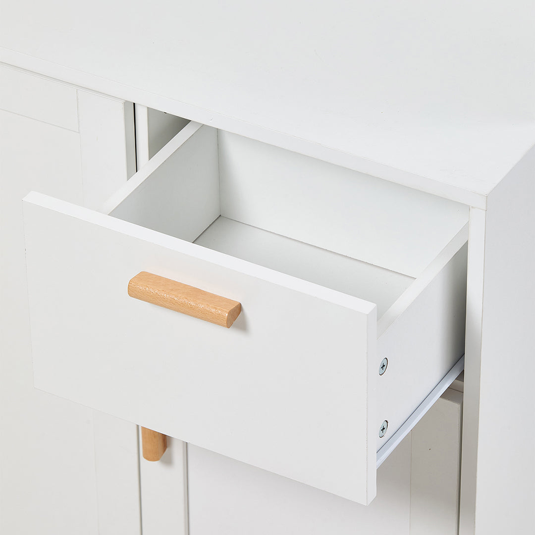 Tall Sideboard Storage Cabinet with LED Lights