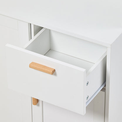 Tall Sideboard Storage Cabinet with LED Lights