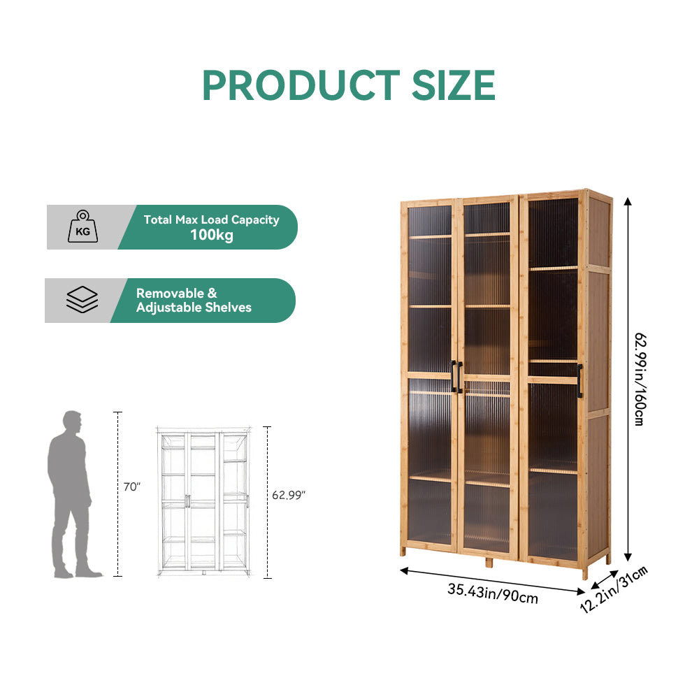 Storage Cabinet with Acrylic Doors