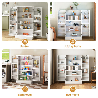 Freestanding Kitchen Pantry Storage Cabinet