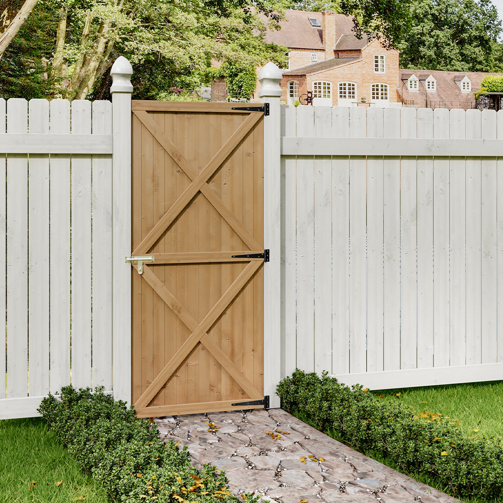 183CM H Lightweight Pine Wood Garden Gate