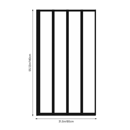 4 Panel Folding Over Bath Shower Screen