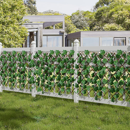 Grape Leaf Artificial Hedge Panel