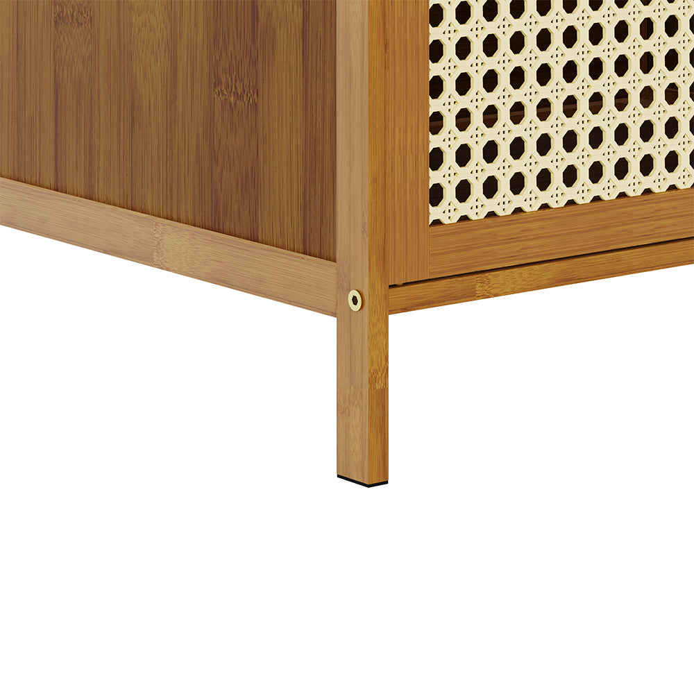 Narrow Bookcase Storage Cabinet with Doors