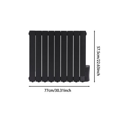 Black 900W Electric Oil Filled Radiator Space Heater with LED Screen