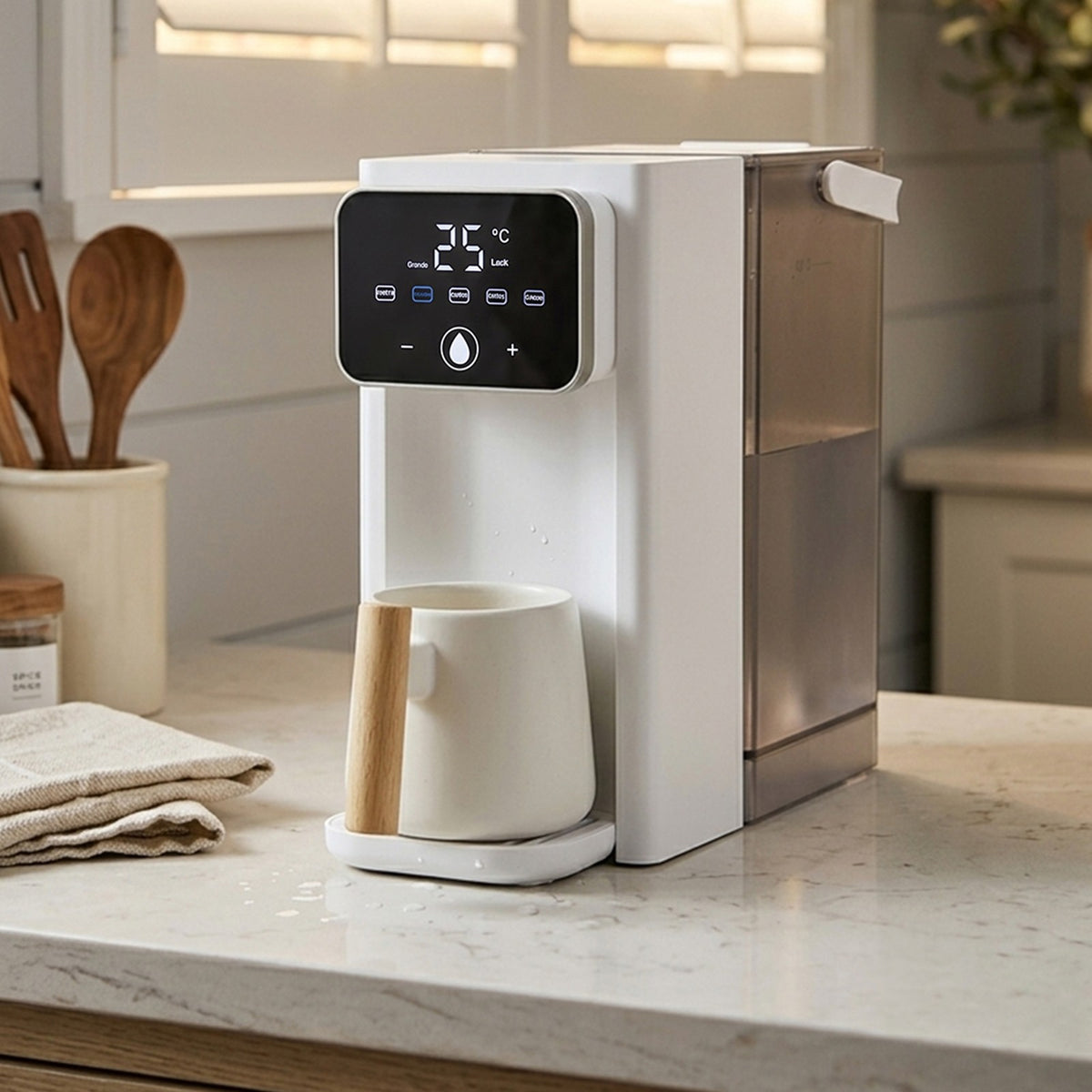 Instant Hot Water Dispenser with Removable 3L Tank and Drip Tray