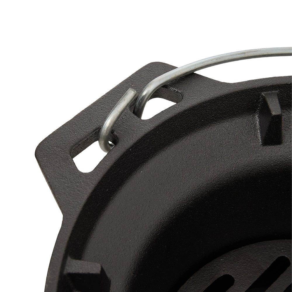 Cast Iron Charcoal Grill with Handle