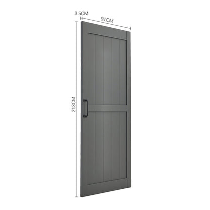 Farmhouse Style Wooden Barn Door with Sliding Kit