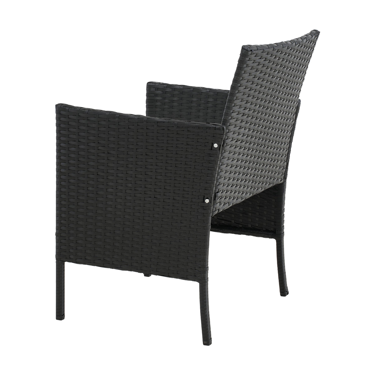 3-Piece PE Rattan Wicker Garden Furniture Bistro Set
