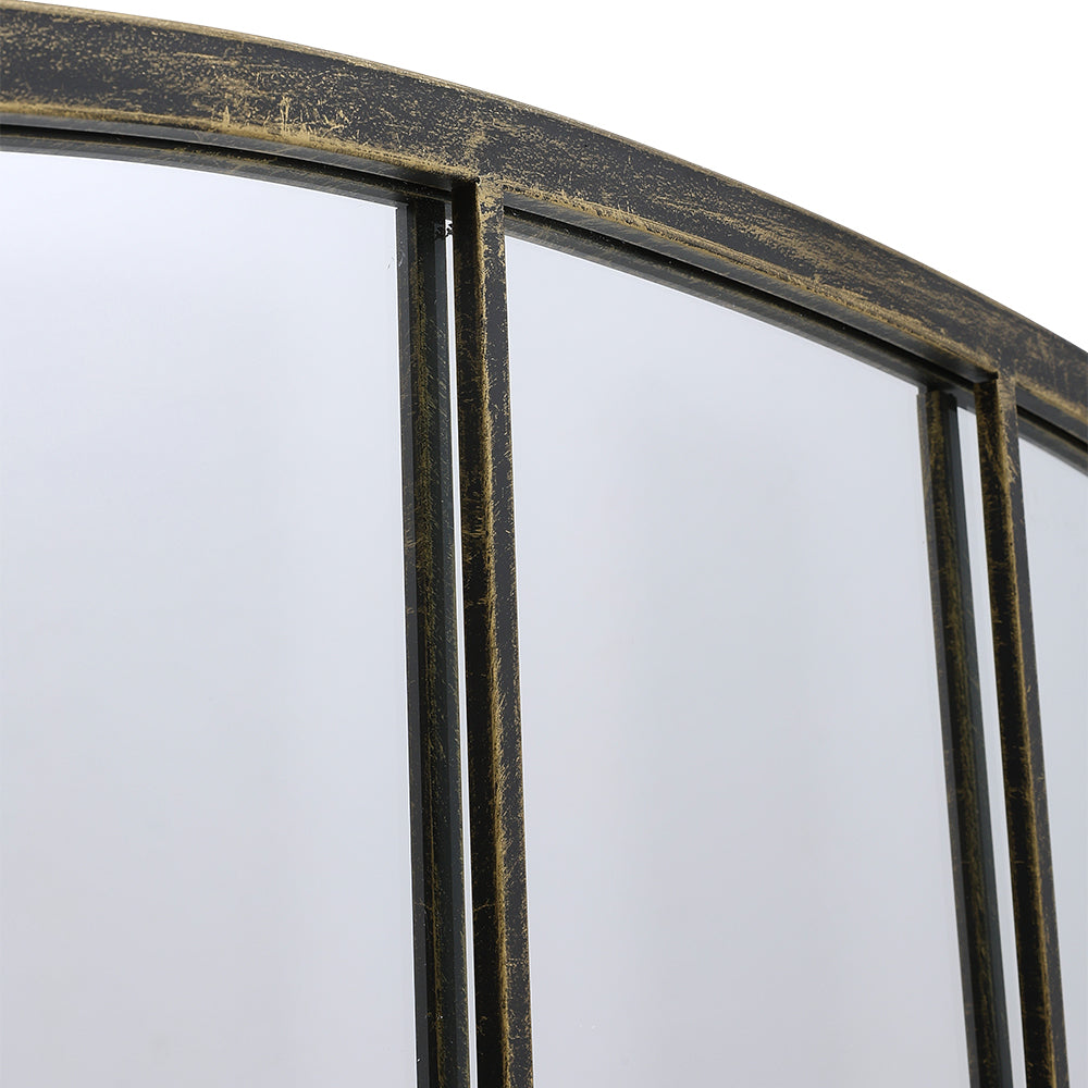 Framed Arched Wall Mirror for Decor