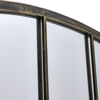 Framed Arched Wall Mirror for Decor