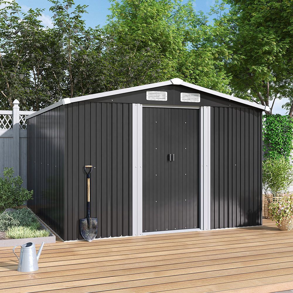 Steel Garden Storage Shed with Apex Roof