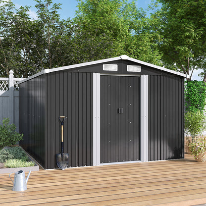 Steel Garden Storage Shed with Apex Roof