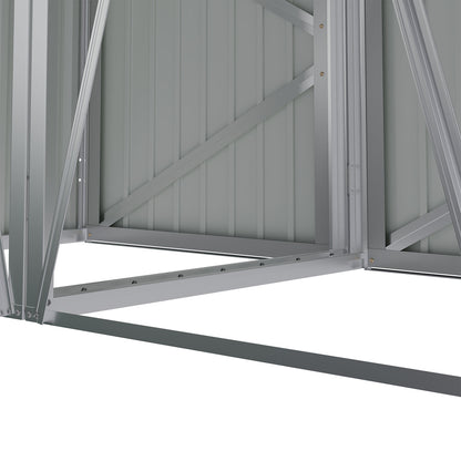 5x4 FT Metal Double Bin Storage Shed