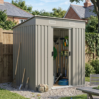 4 x 6FT Metal Garden Storage Shed