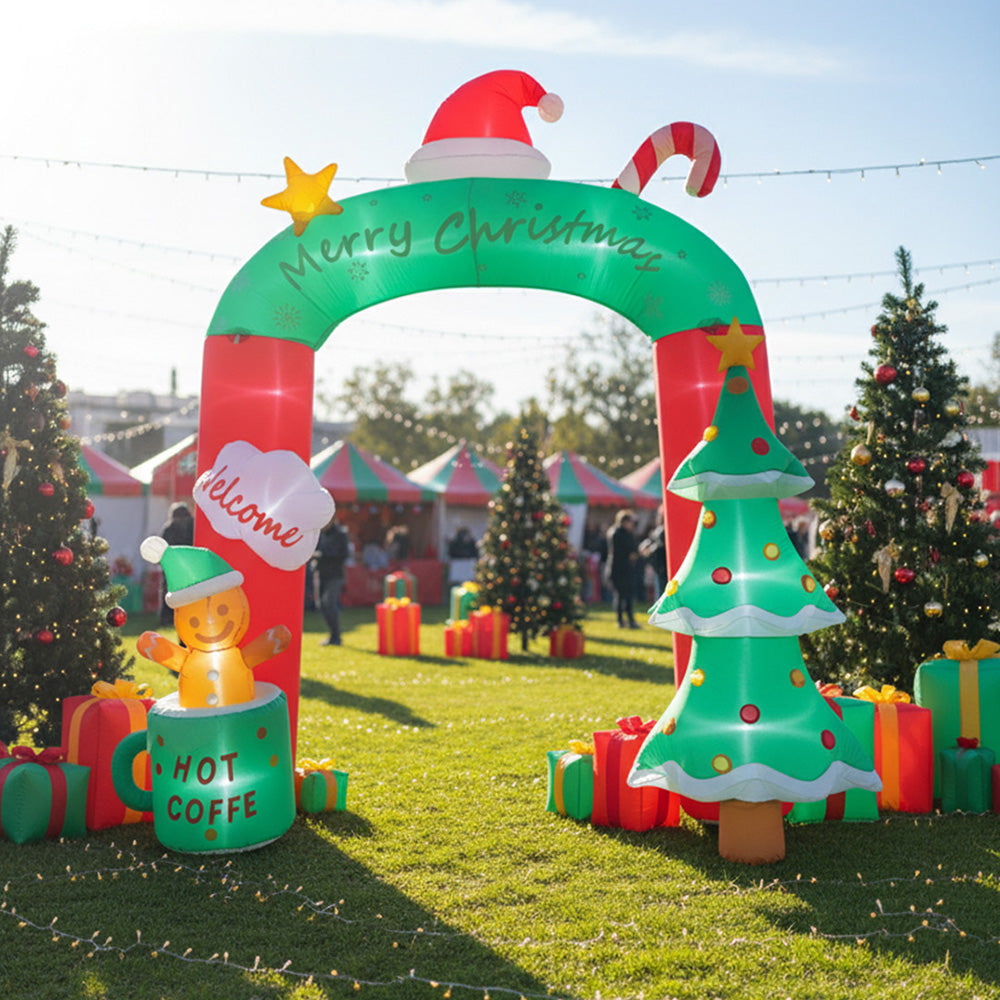 9FT/2.7M Christmas Blow-up Archway Inflatable Model Decoration