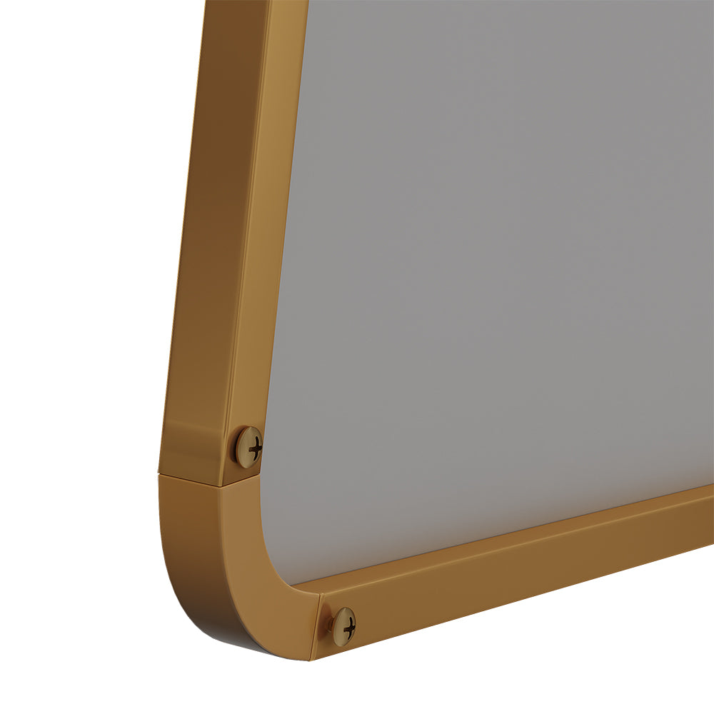 Modern Arched Metal Floor Mirror