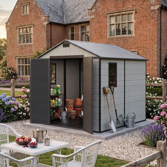 7x8 FT Large Garden Storage Shed