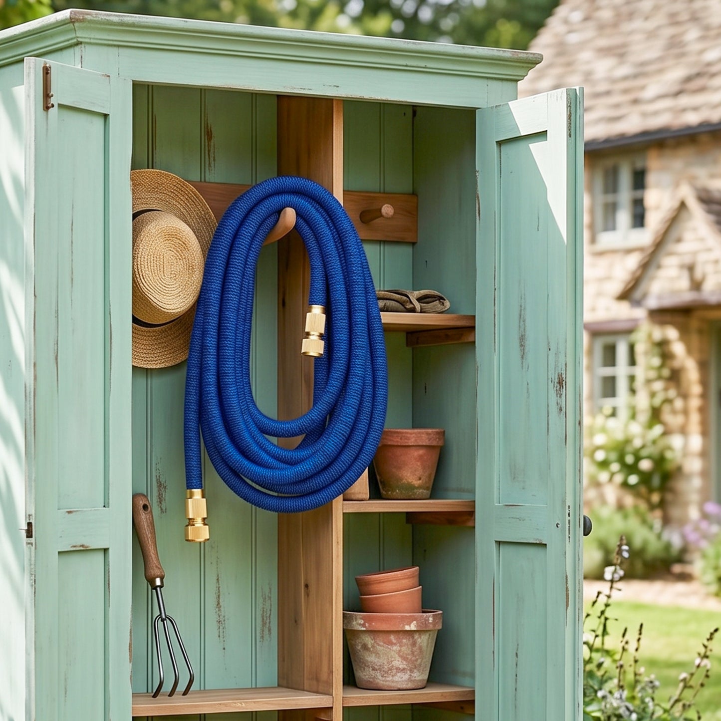 Expandable Garden Hose with Solid Brass Fittings