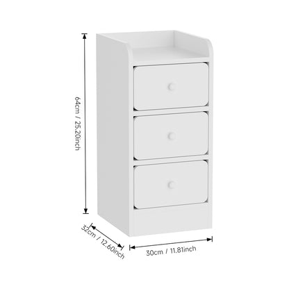 Modern 3-Drawer Bedside Table