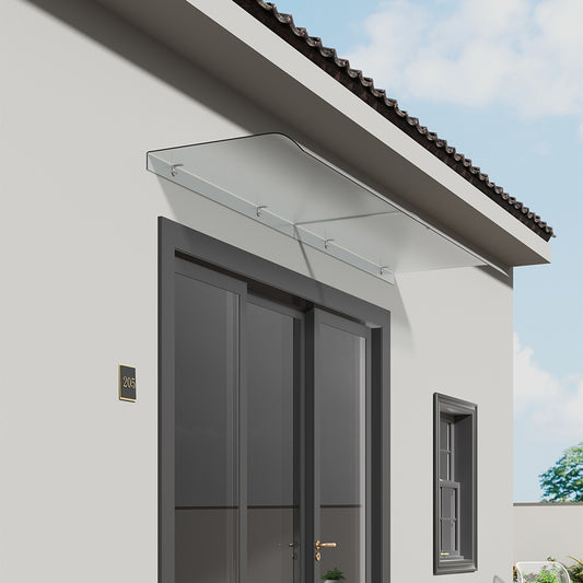 43cm W Frosted Window Door Awning