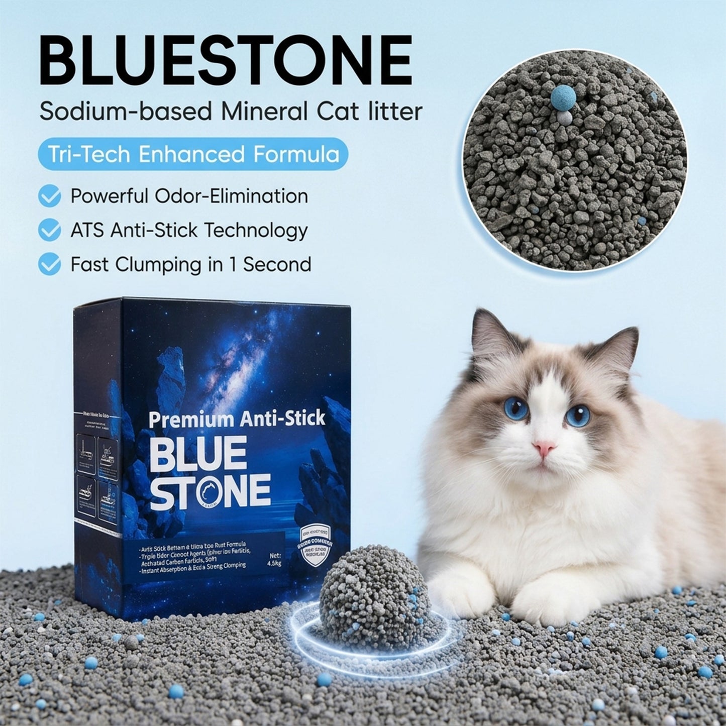 Clumping Sodium Bentonite Cat Litter