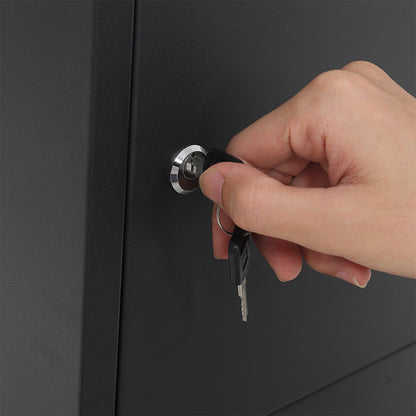 90cm Lockable Galvanised Steel Outdoor Parcel Drop Box