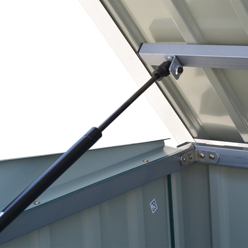 Steel Trash Can Bin Enclosure Storage Shed