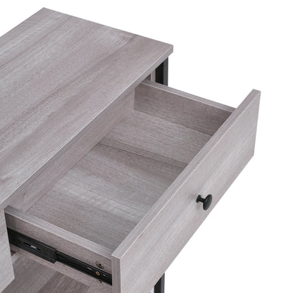 Narrow Wooden Console Table with Drawers