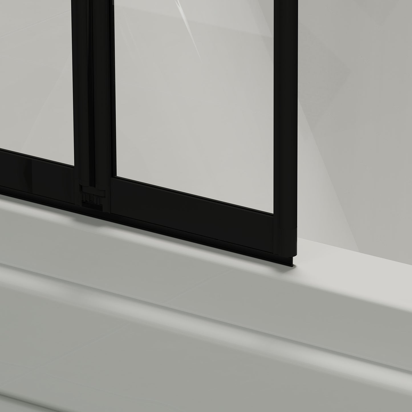 4 Panel Folding Over Bath Shower Screen